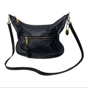 Marc Jacobs black soft pebbled leather crossbody